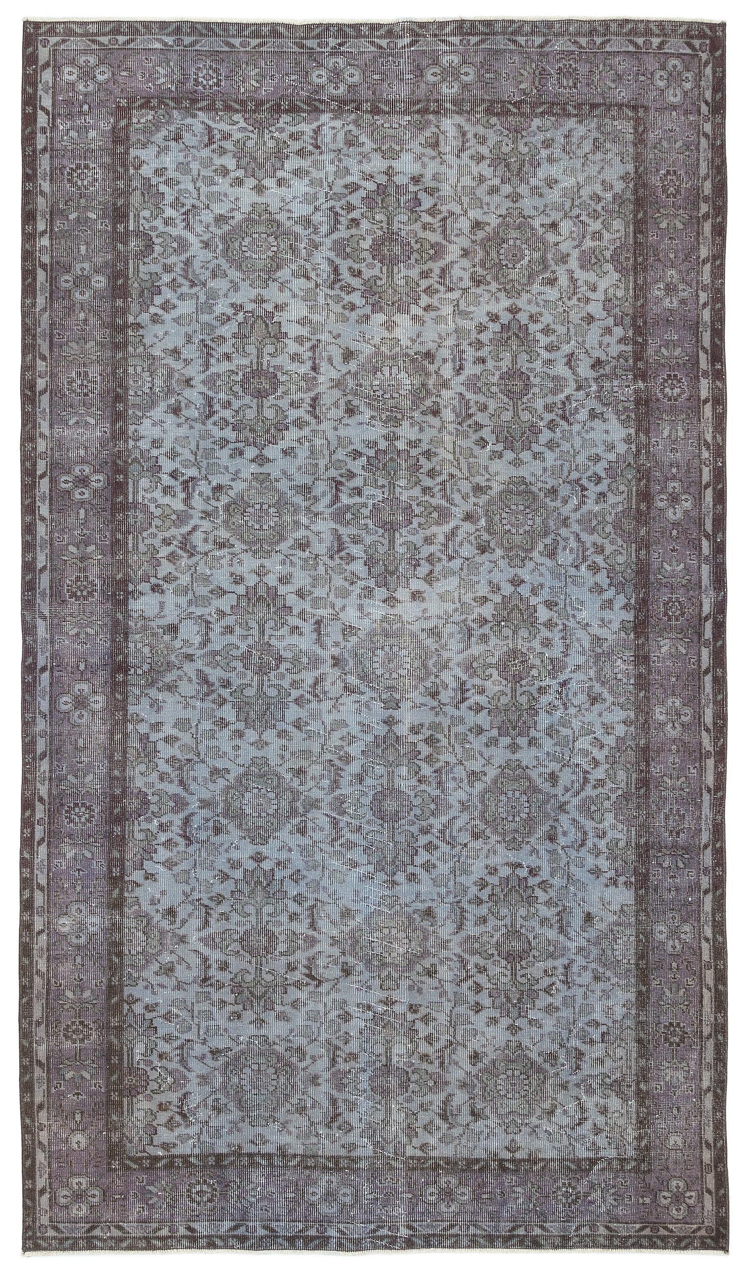 Popoen - Vintage Floral Rug - 5'5 X 9'7