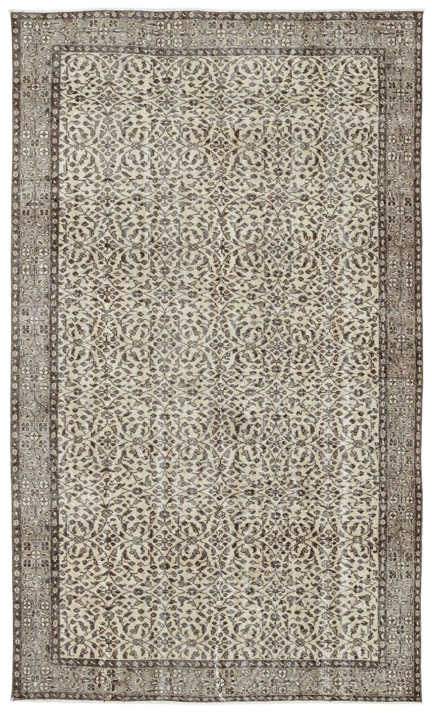 Grusita - Vintage Floral Rug - 5'5 X 9'1
