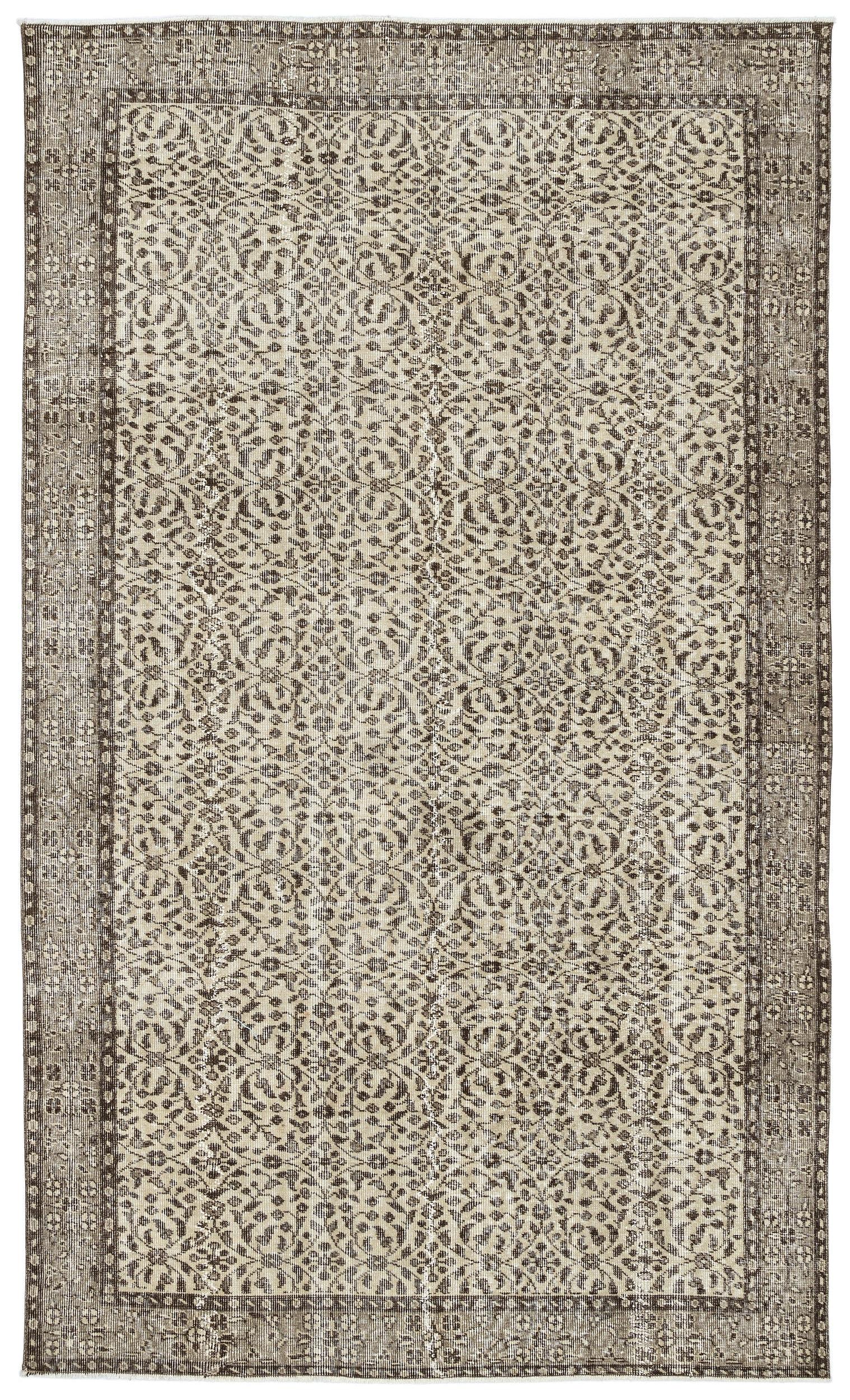 Grusita - Vintage Floral Rug - 5'5 X 9'1