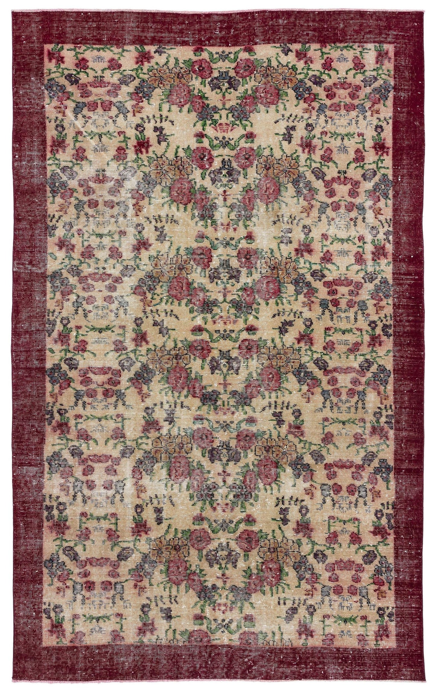 Pabira - Vintage Floral Rug - 5'4 X 8'6