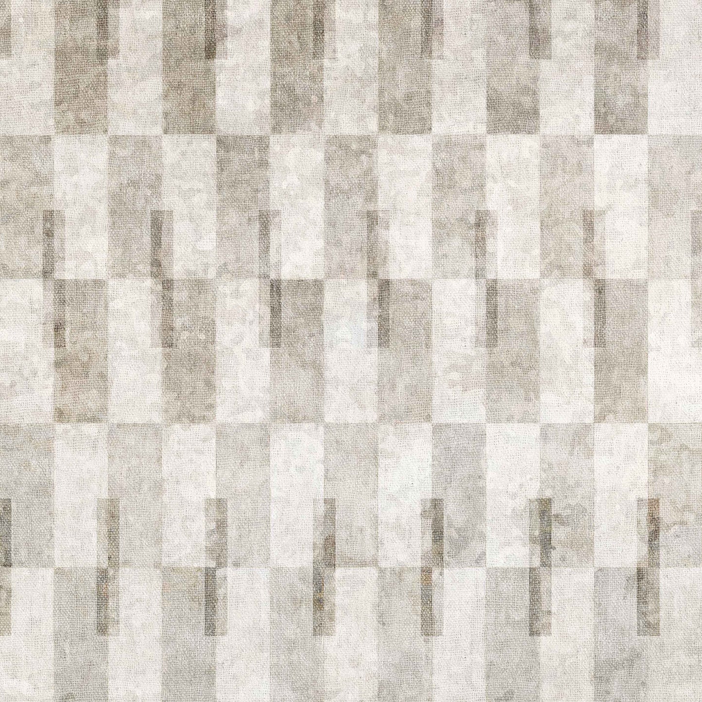 Aged Elegance - Washable Rug - JRN37 (Custom Size) features a modern geometric rectangle pattern in beige and light gray, offering subtle texture and minimalist style—durable for high-traffic areas and easy to clean.