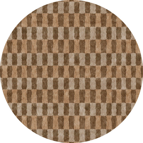 Load image 1 in gallery view. Amber Check - Washable Rug - JRN1091