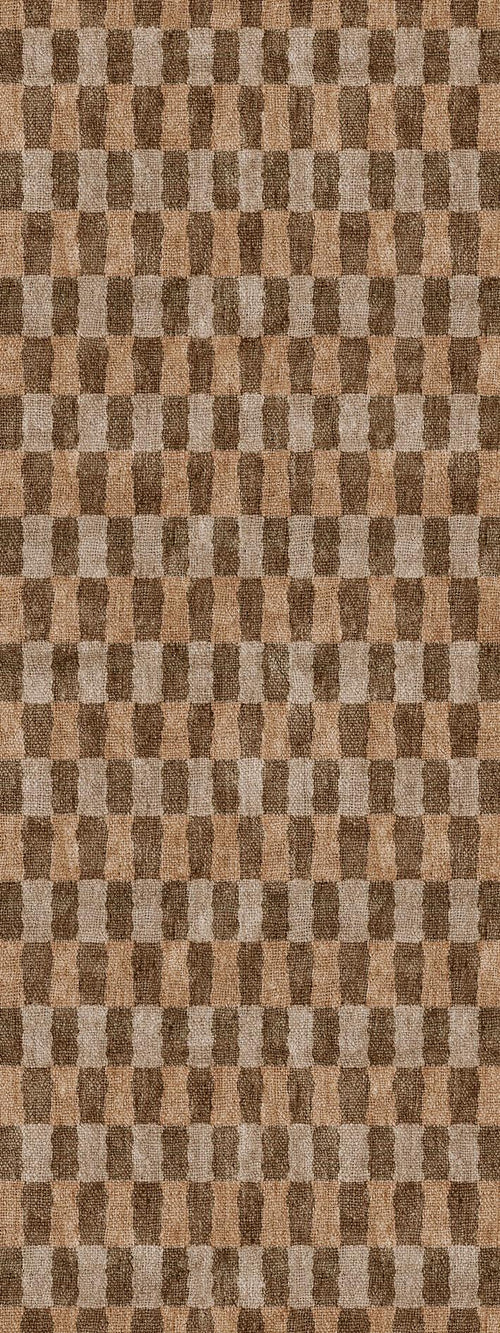 Load image 1 in gallery view. Amber Check - Washable Rug - JRN1091