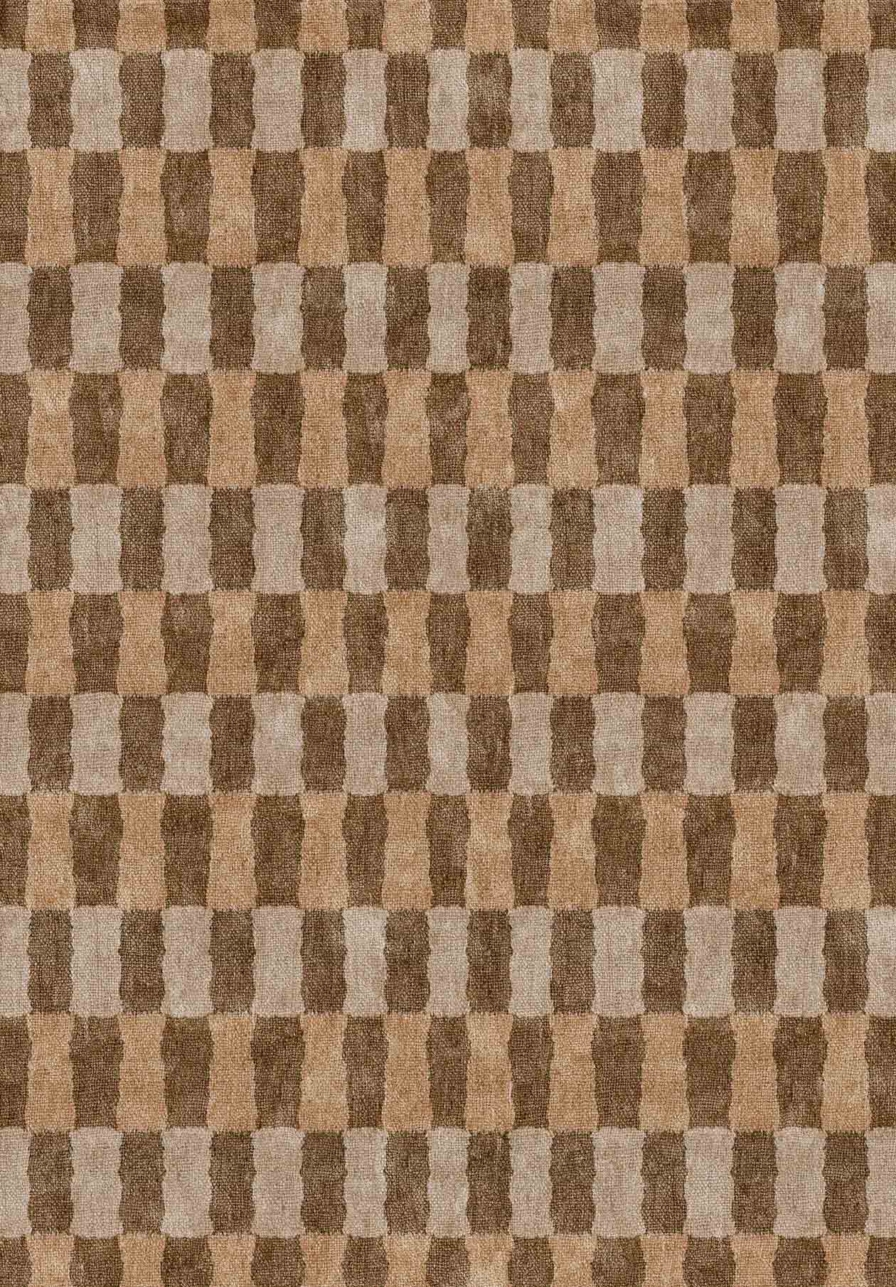 Amber Check - Washable Rug - JRN1091