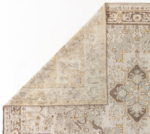 Load image 1 in gallery view. Ivory Medallion Area Rug APX1932