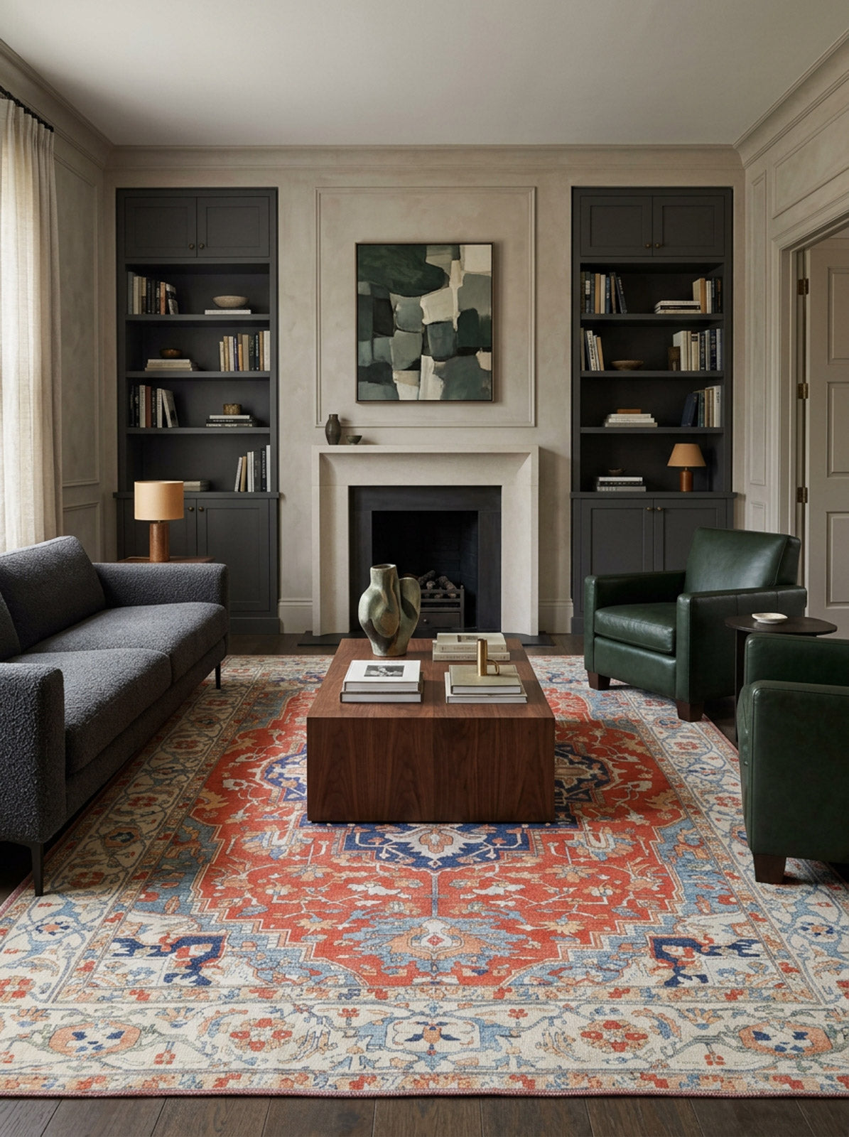 Ardentis Medallion Washable Rug - LCC3002