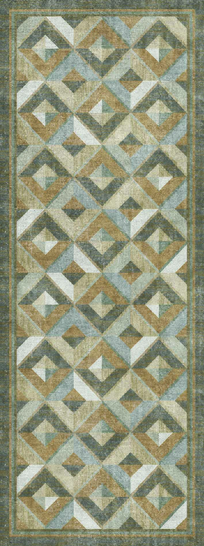 Arrow Mosaic - Washable Rug - JRN1071 (Custom Size)