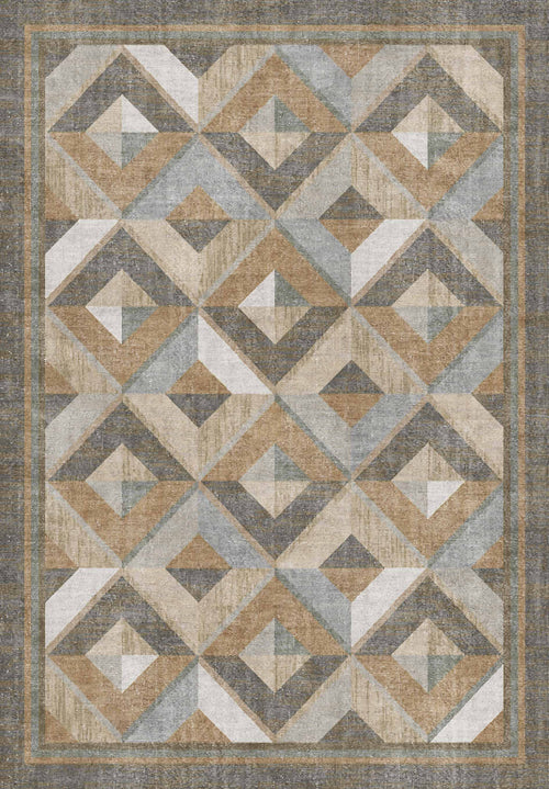 Load image 1 in gallery view. Arrow Mosaic - Washable Rug - JRN1071 (Custom Size)