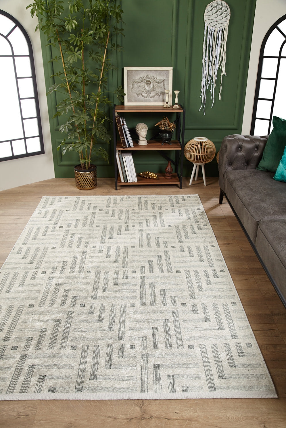 Just Rug Art Deco Chic Washable Rug Jr1832 Custom Size - Just Rug – JUSTRUG