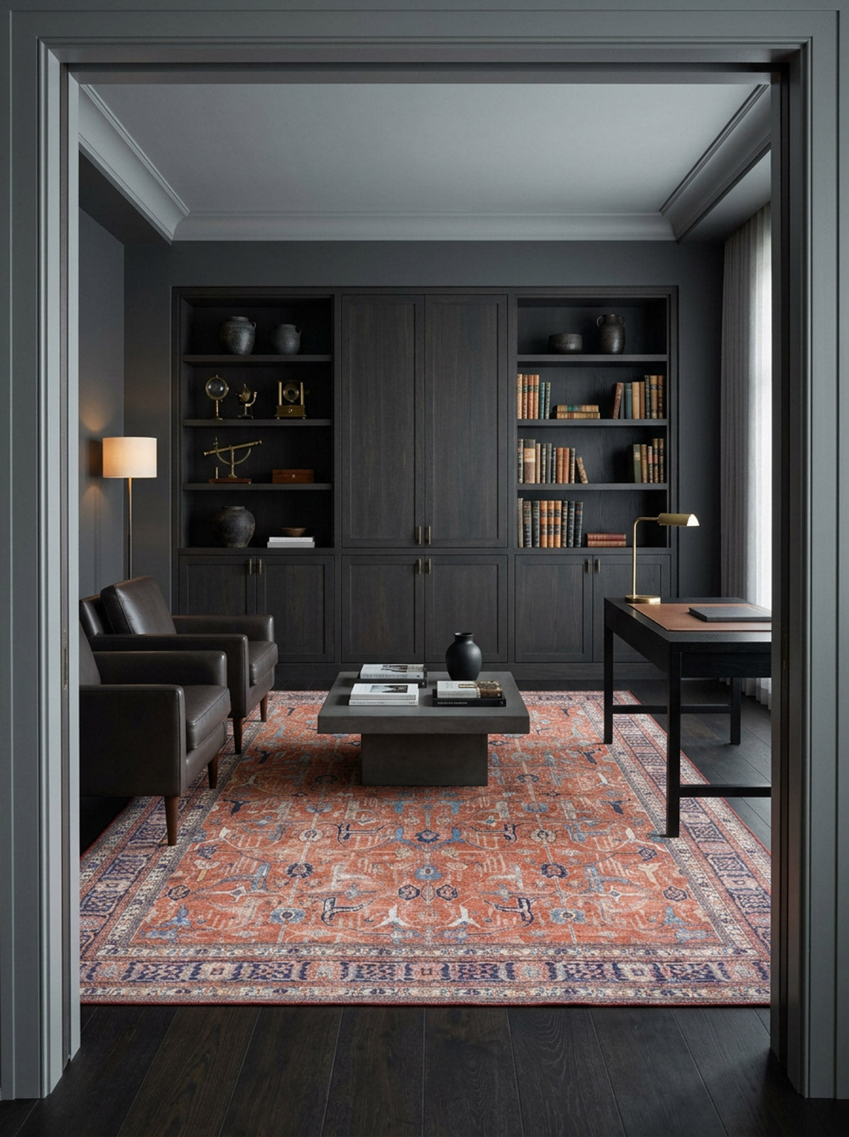 Aurelius Coral Washable Rug - LCC3005