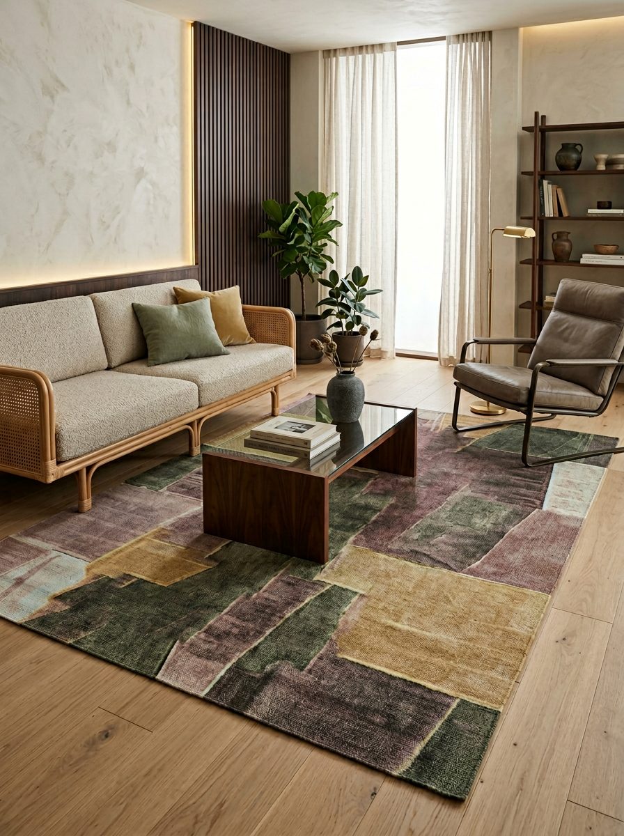 Autumn Collage - Washable Rug - JRN1066
