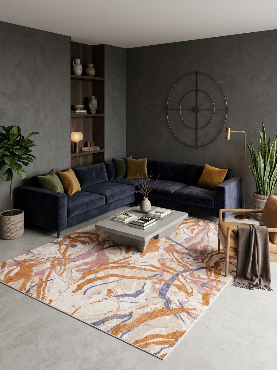 Autumn Leaf - Washable Rug - JRN1060