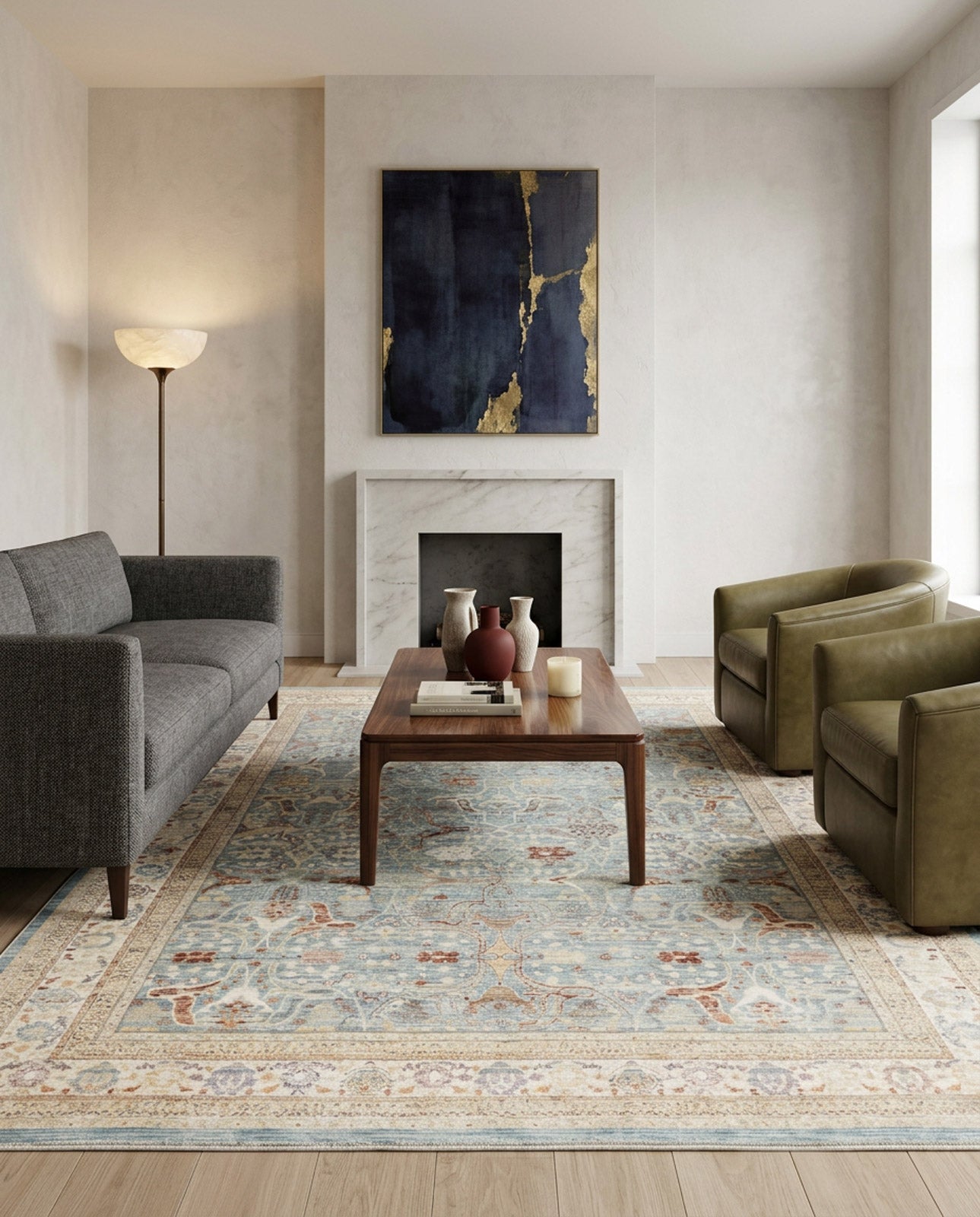Azure Oushak - Area Rug - APX2932