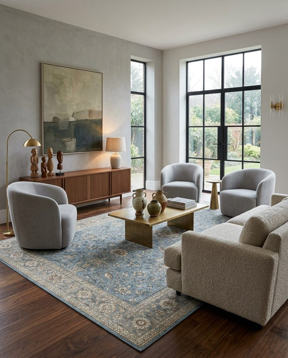 Azure Manor - Washable Rug - JR7009