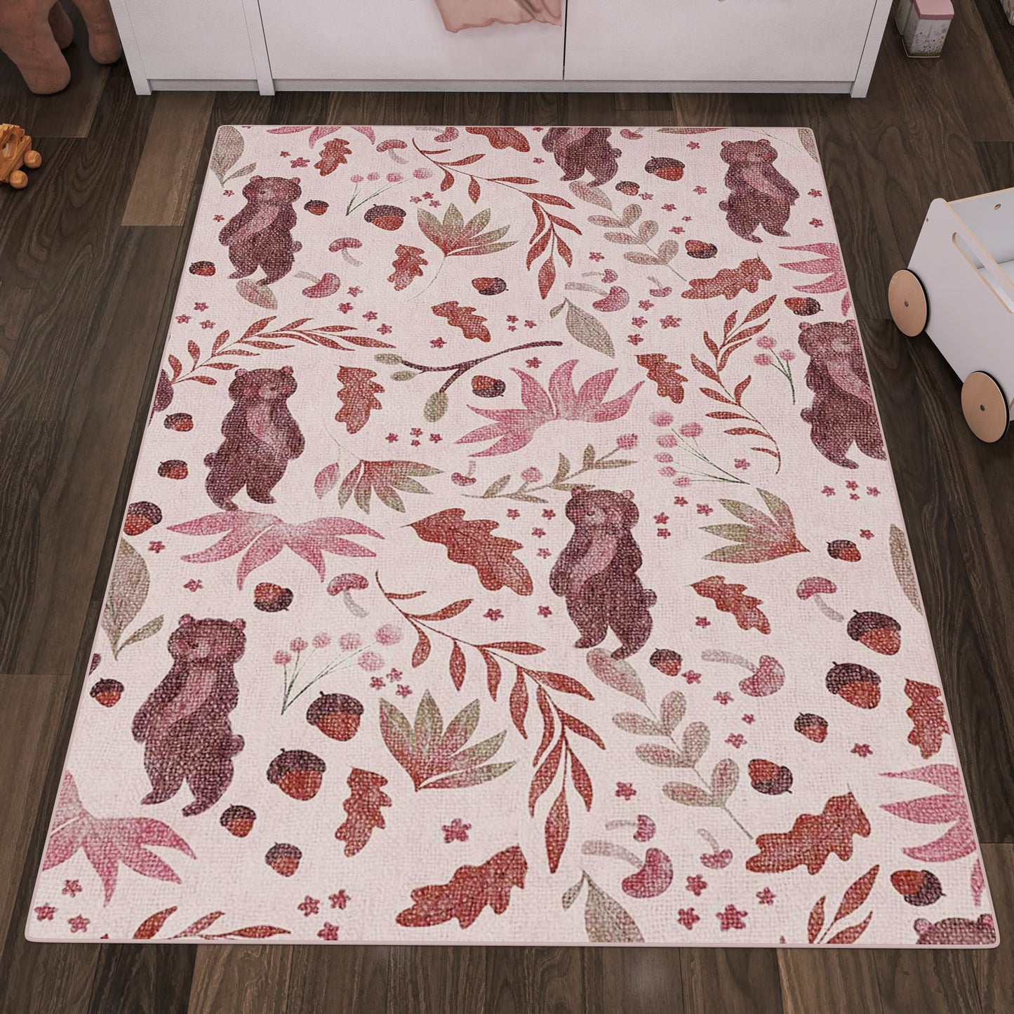 Berry Bear - Washable Kids Rug - JRN1110