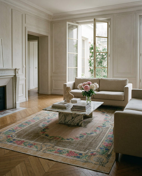 Load image 1 in gallery view. Bligoix - Vintage Medallion Rug - 5'5 X 9'0