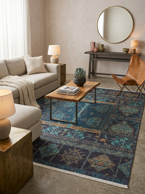 Load image 1 in gallery view. Blossoming Bazaar - Washable Rug - JR1862 (Custom Size)
