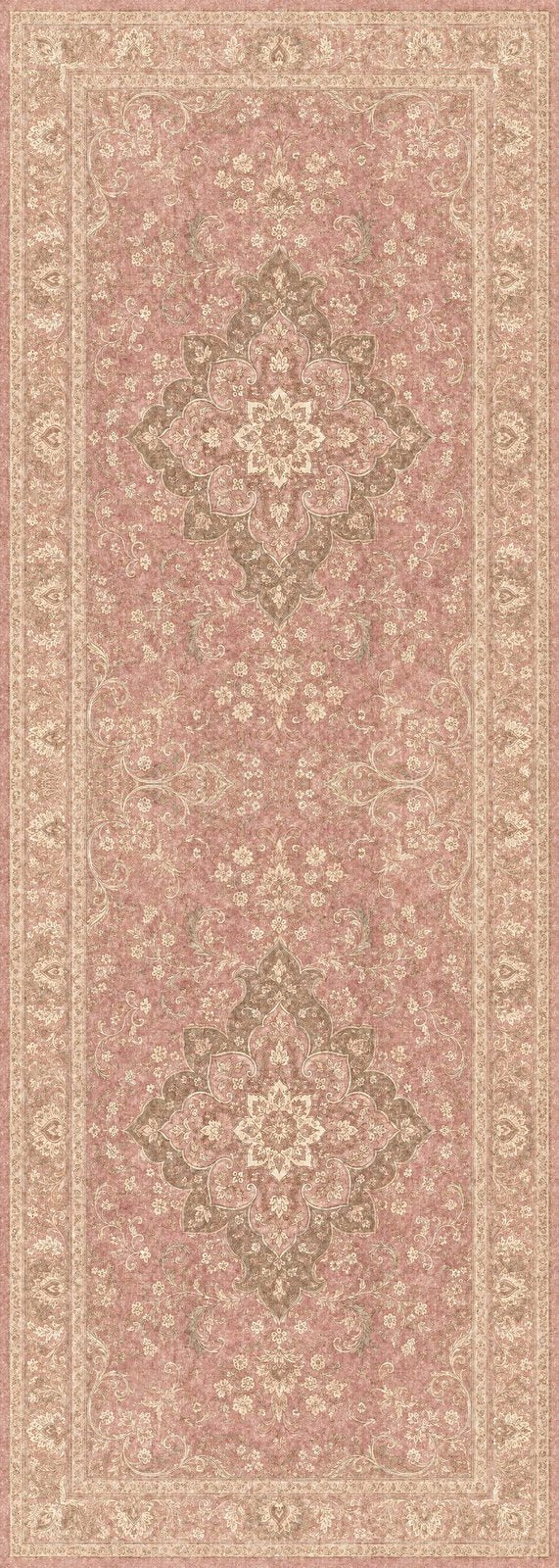 Blush Medallion - Washable Rug - JR7012