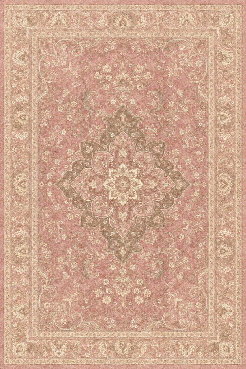Load image 1 in gallery view. Blush Medallion - Washable Rug - JR7012