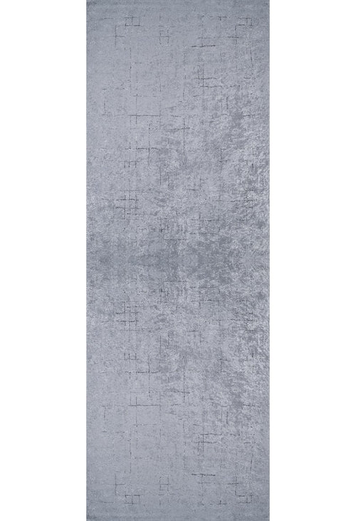 Load image 1 in gallery view. The Bohemian Driftwood - Washable Rug - JR1951 features a rectangular gray-anthracite design with subtle geometric lines and a lightly distressed, modern look—perfect for high-traffic spaces and easy to clean.