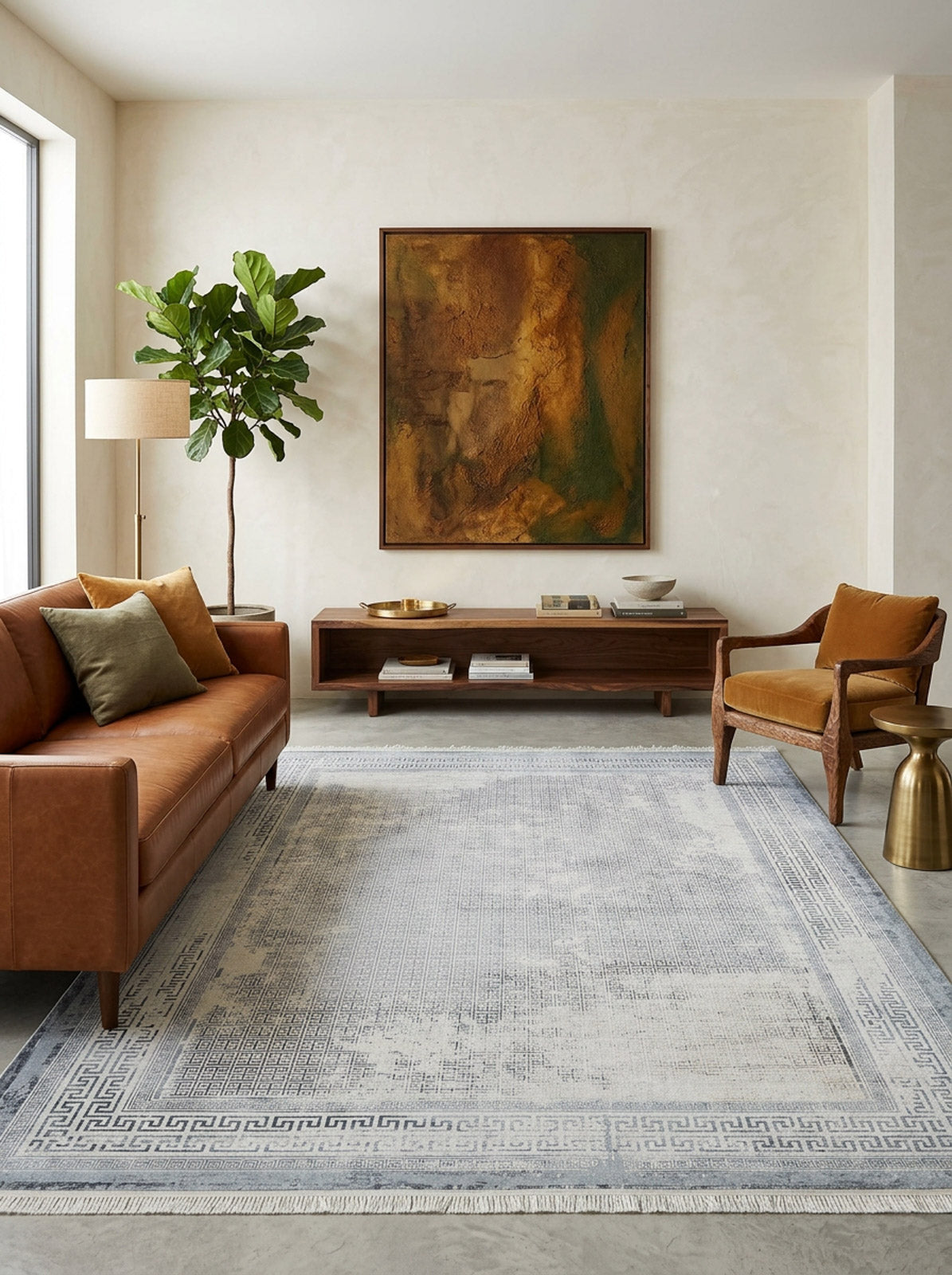 Bold Borderline - Washable Rug - JR1984