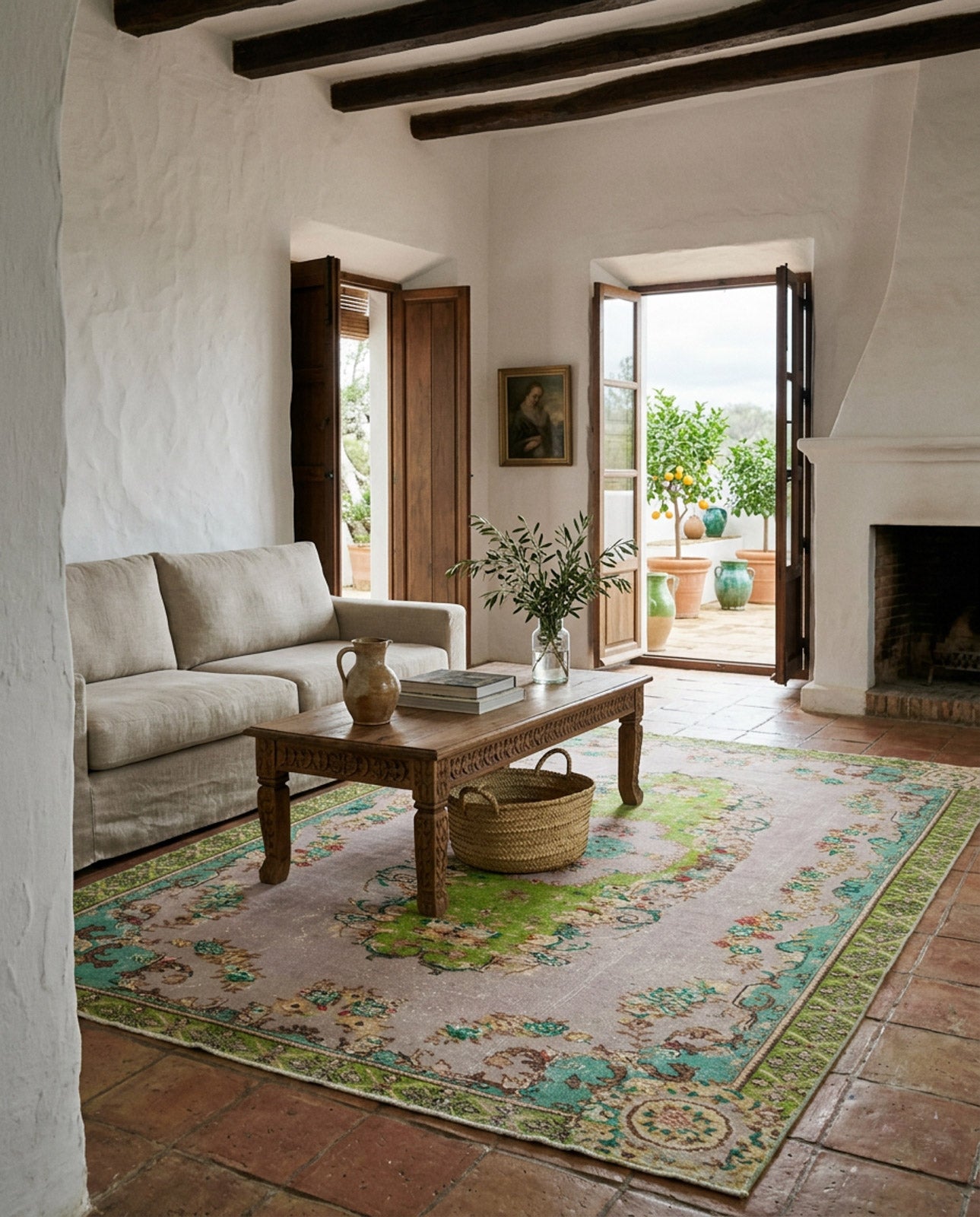 Breara - Vintage Medallion Rug - 5'3 X 8'0