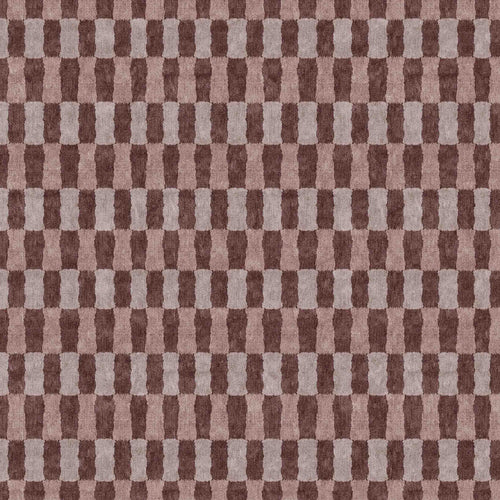 Load image 1 in gallery view. Burgundy Check - Washable Rug - JRN1092