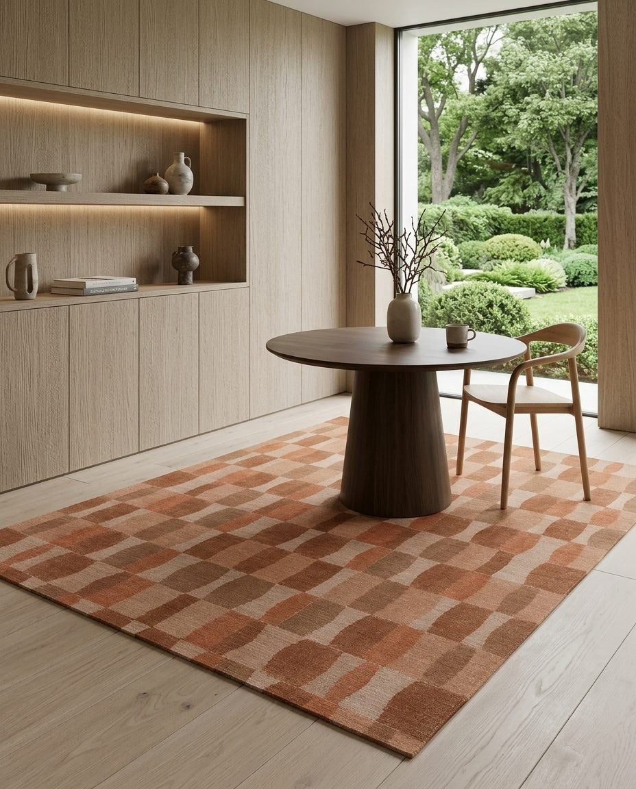 Cinnamon Tiles - Washable Rug - JR7006