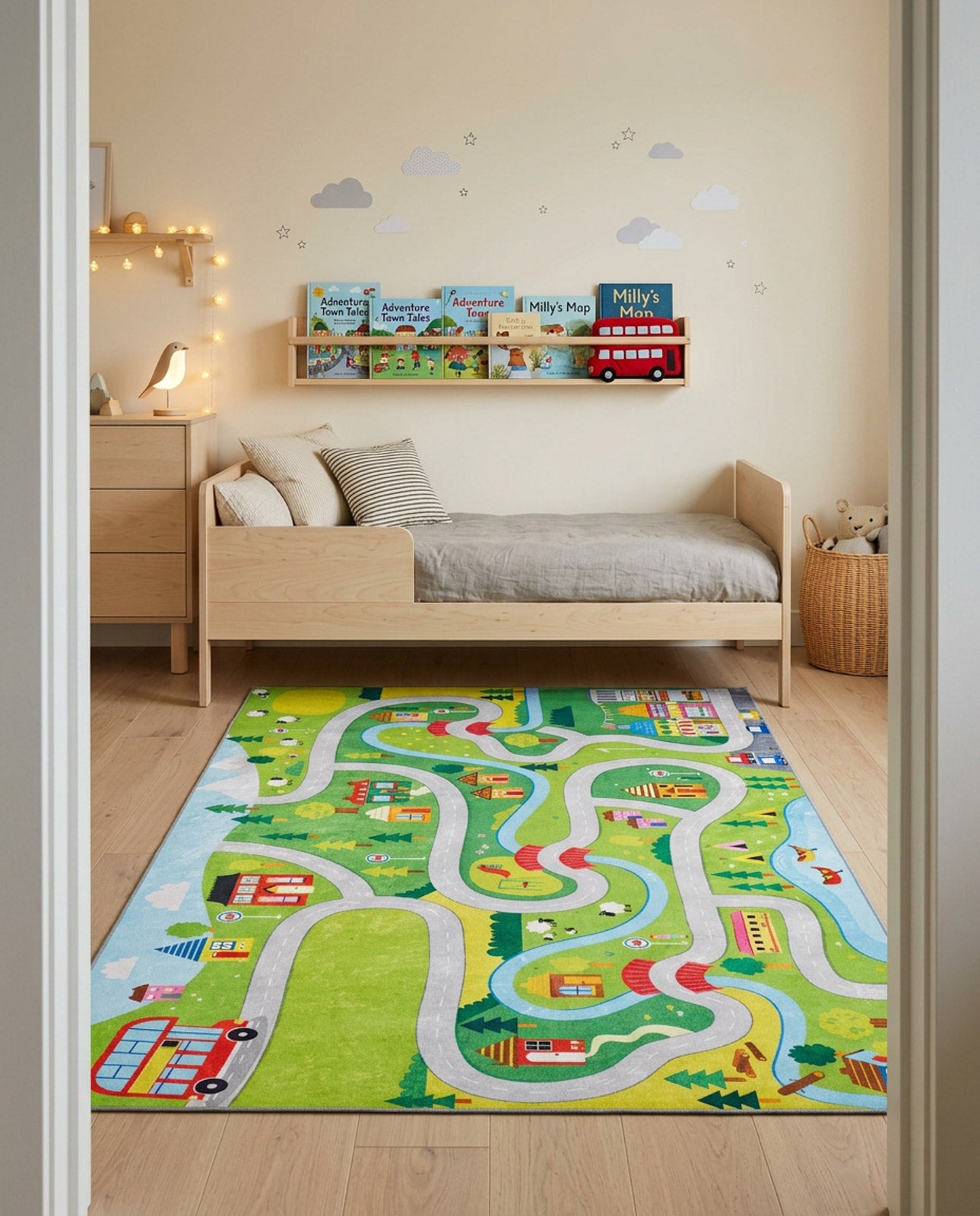 City Adventure - Machine-Washable Rug JRC039 (Custom Size)