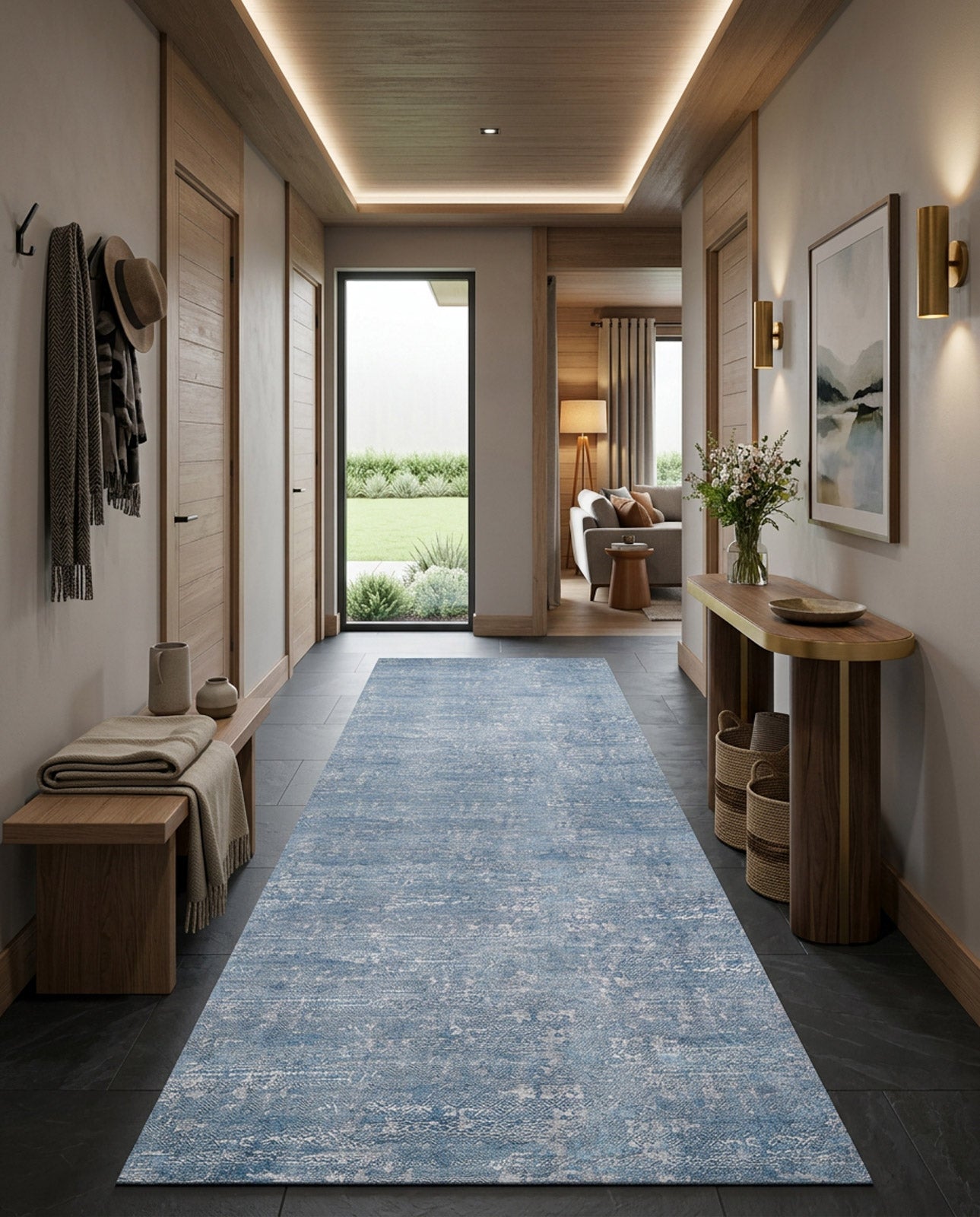 Contemporary Serenity - Machine-Washable Rug JR1884