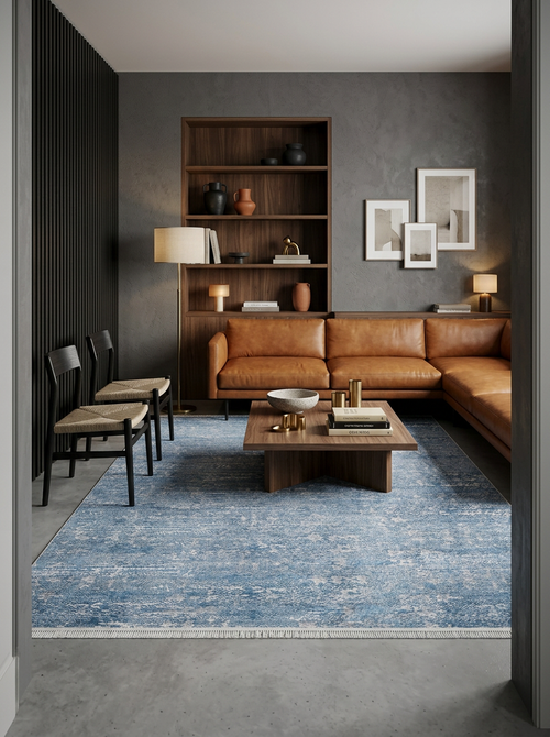 Load image 1 in gallery view. Contemporary Serenity - Machine-Washable Rug JR1884