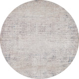 The Copper Glow - Washable Rug - JR1700 is a round, textured rug in cream and beige tones with a subtle distressed pattern for a vintage look—durable and perfect for high-traffic areas.