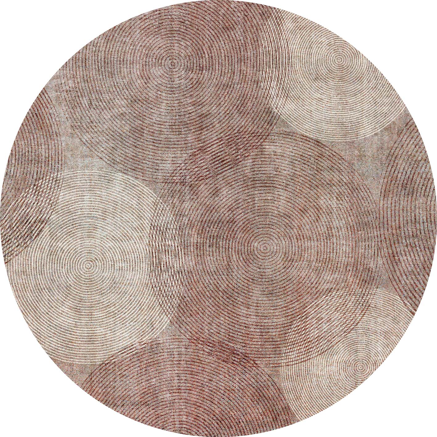 Copper Orbit - Washable Rug - JRN1058