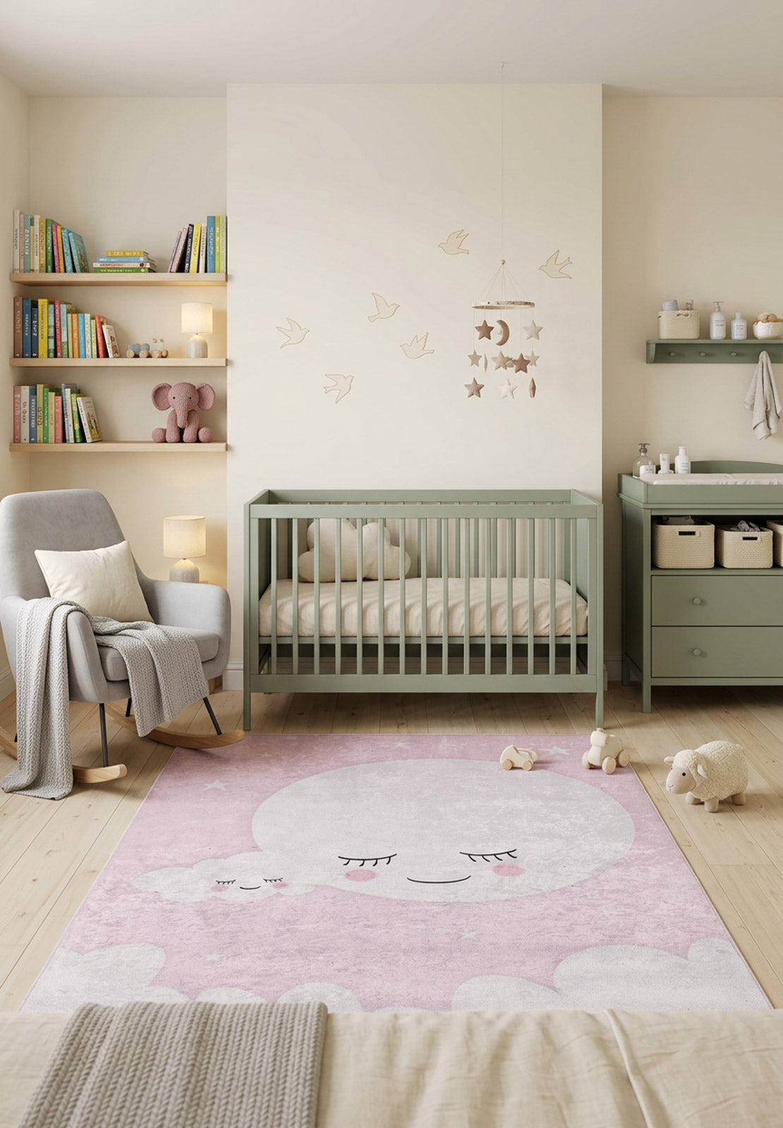 Cosmic Naptime - Machine-Washable Rug JRC032