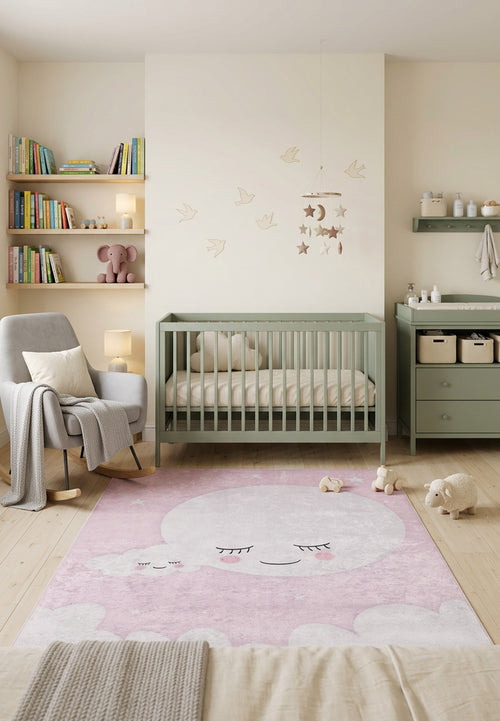 Load image 1 in gallery view. Cosmic Naptime - Machine-Washable Rug JRC032