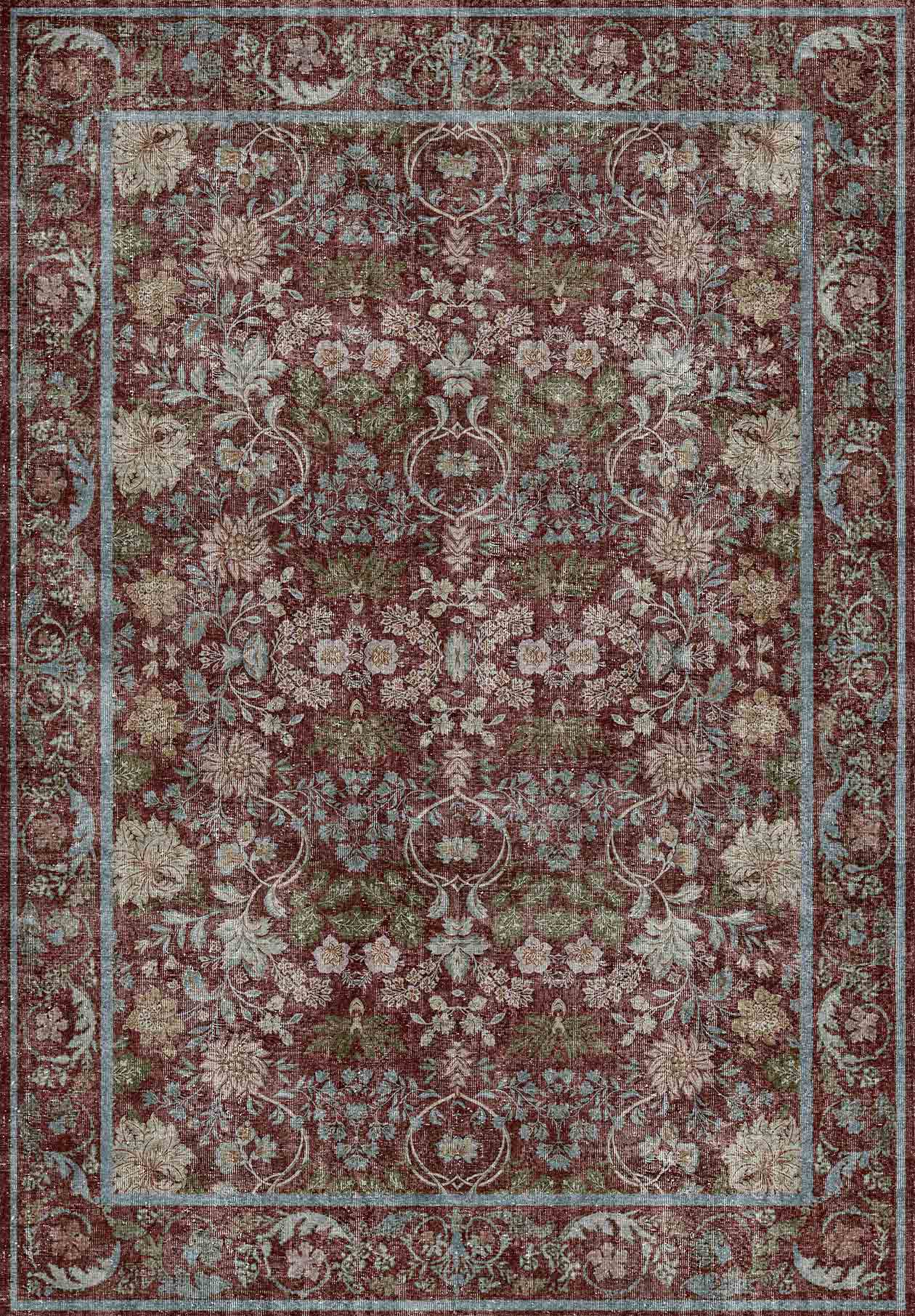 Crimson Palace - Washable Rug - JRN1080