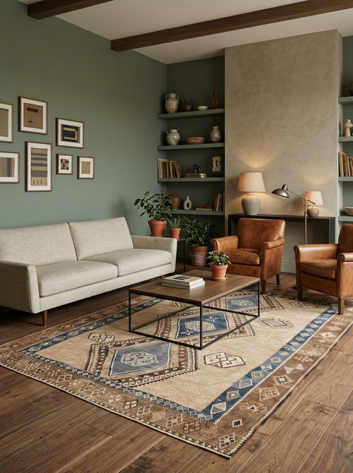 Load image 1 in gallery view. Desert Diamond - Washable Rug - JRN1048