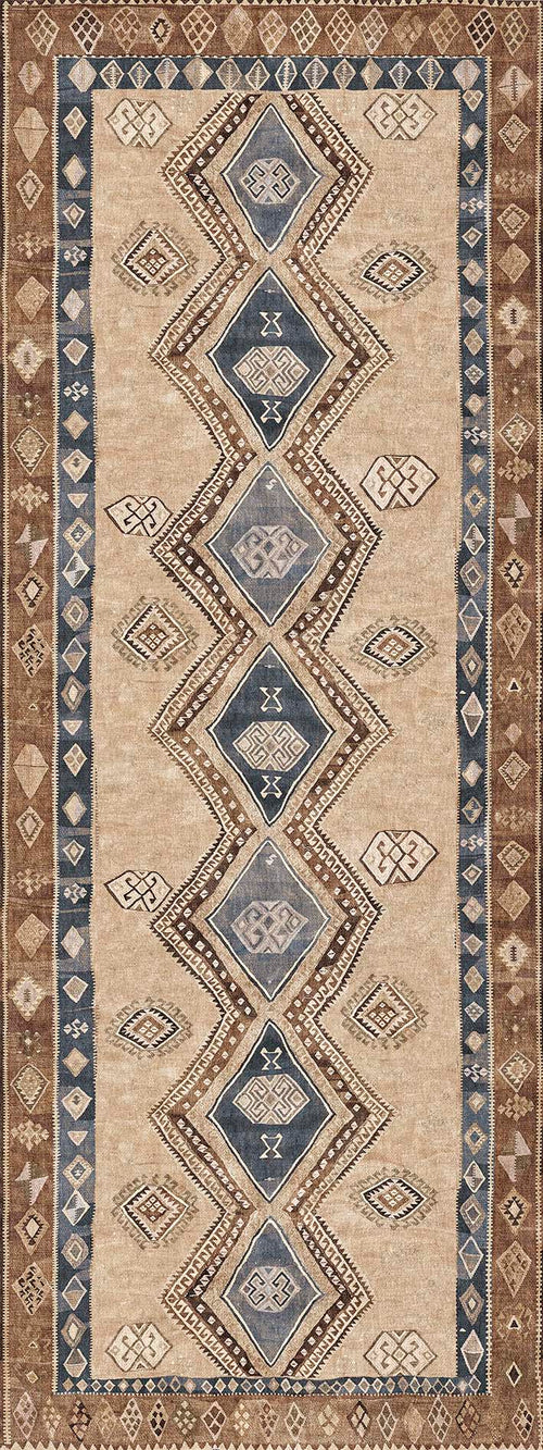 Load image 1 in gallery view. Desert Diamond - Washable Rug - JRN1048