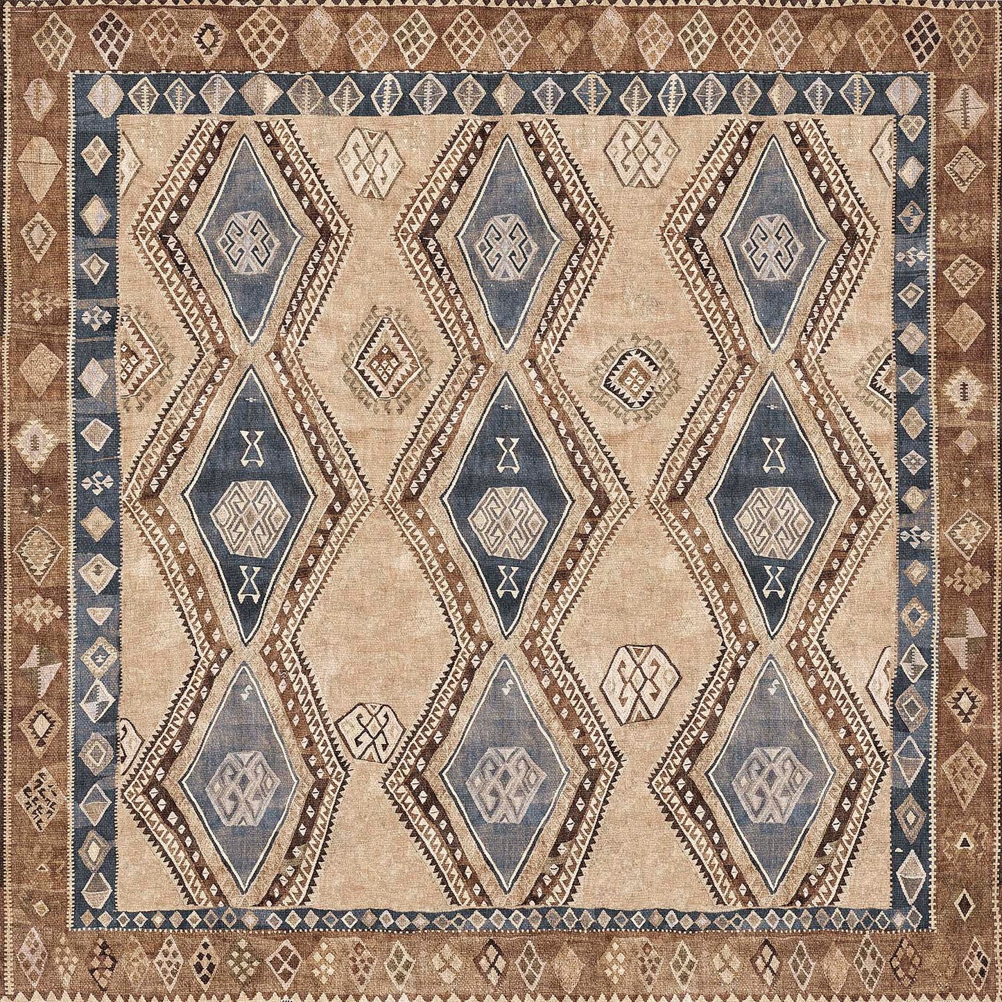 Desert Diamond - Washable Rug - JRN1048