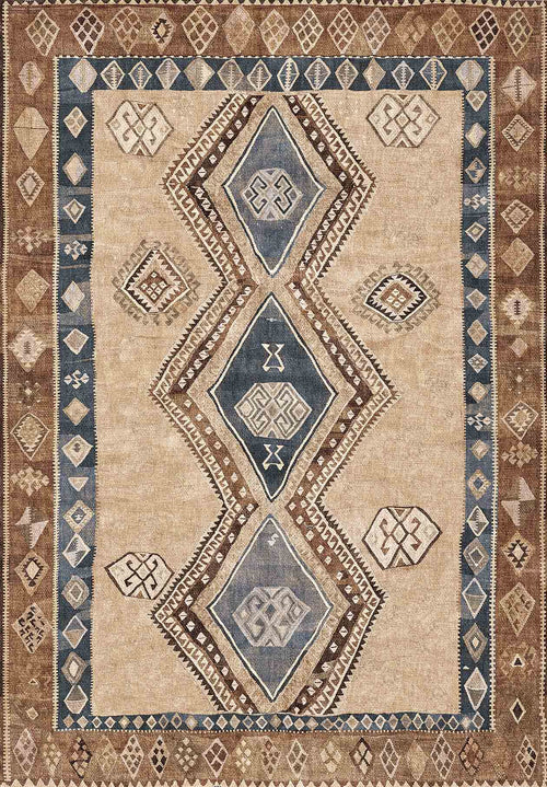 Load image 1 in gallery view. Desert Diamond - Washable Rug - JRN1048