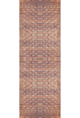 The Earthy Enigma - Washable Rug - JR1937 (Outlet) US is a rectangular Persian rug with geometric and floral patterns in brown, tan, and cream—durable, washable, and perfect for high-traffic spaces.