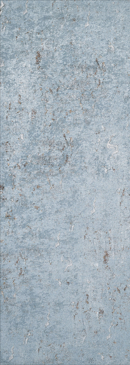 Load image 1 in gallery view. A close-up of the Earthy Sands - Washable Rug - JR1819 shows its textured light blue surface with brown and gray accents, evoking a distressed look ideal for high-traffic areas.