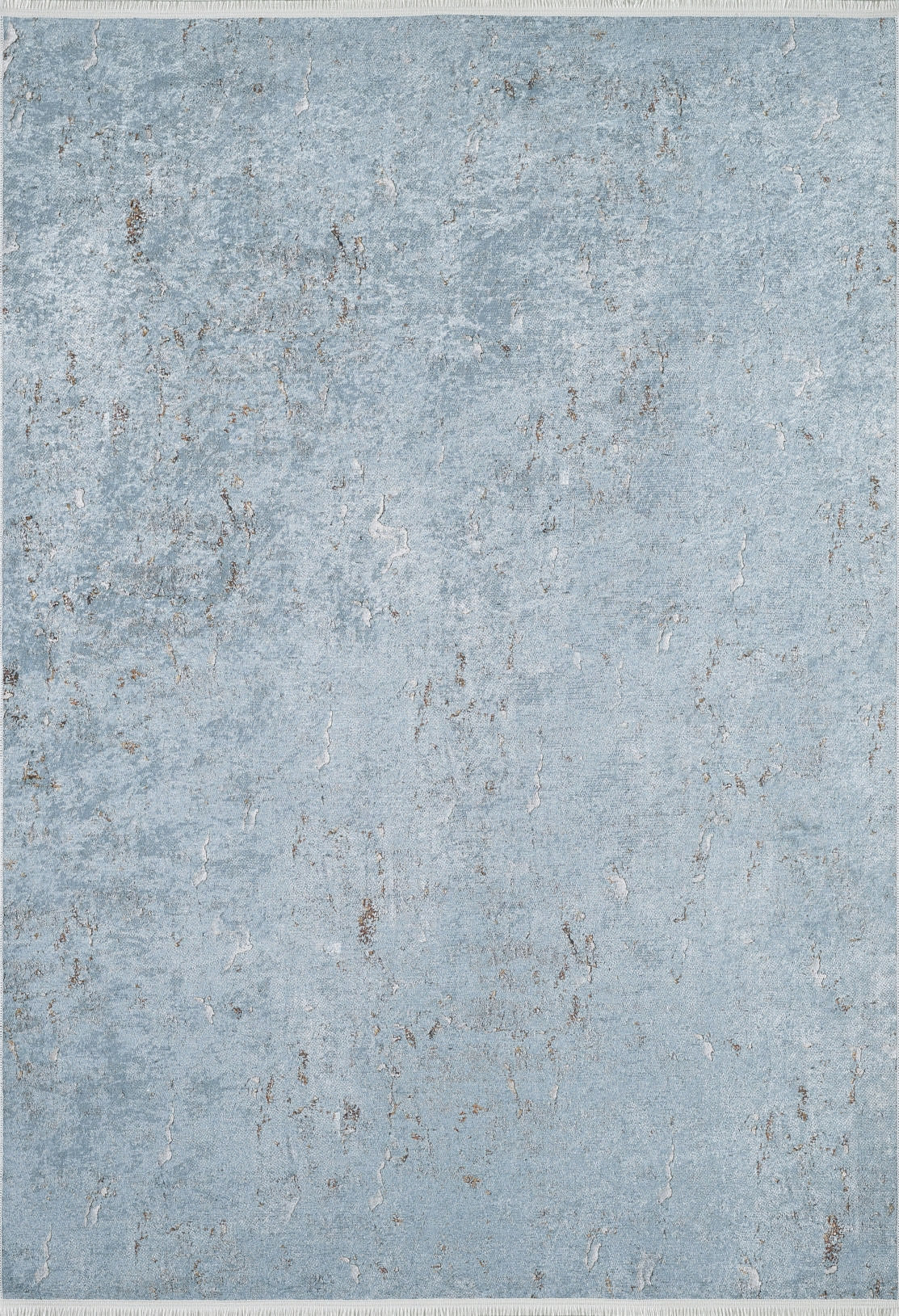 Earthy Sands - Washable Rug - JR1819 (Custom Size) features a light blue textured surface with subtle gray and beige streaks, offering a modern look ideal for high-traffic areas.