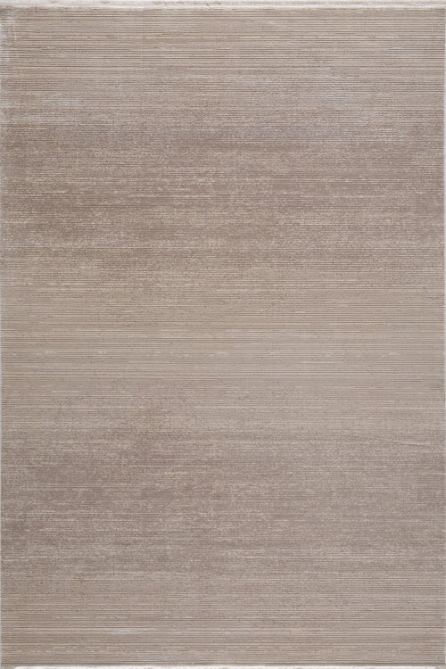 Load image 1 in gallery view. The Earthy Textures Neutral Rug - M497J is a minimalist rectangular rug with a subtle textured pattern, horizontal lines, and a soft neutral gradient in beige and light brown tones.