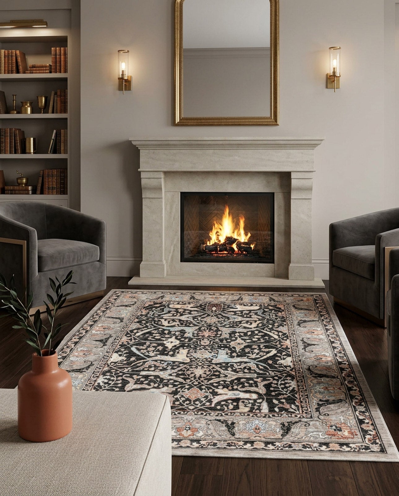 Ebony Persian - Area Rug - APX2971