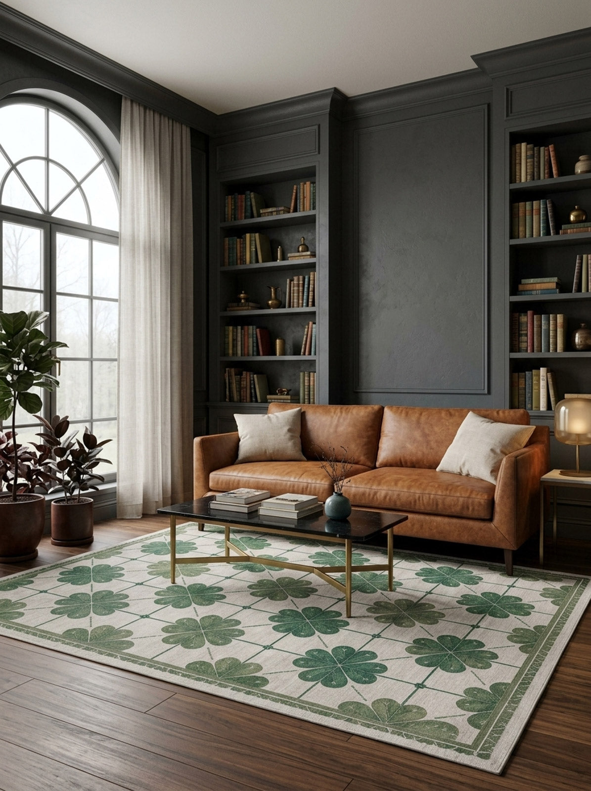 Emerald Charm - Washable Rug - JRS013