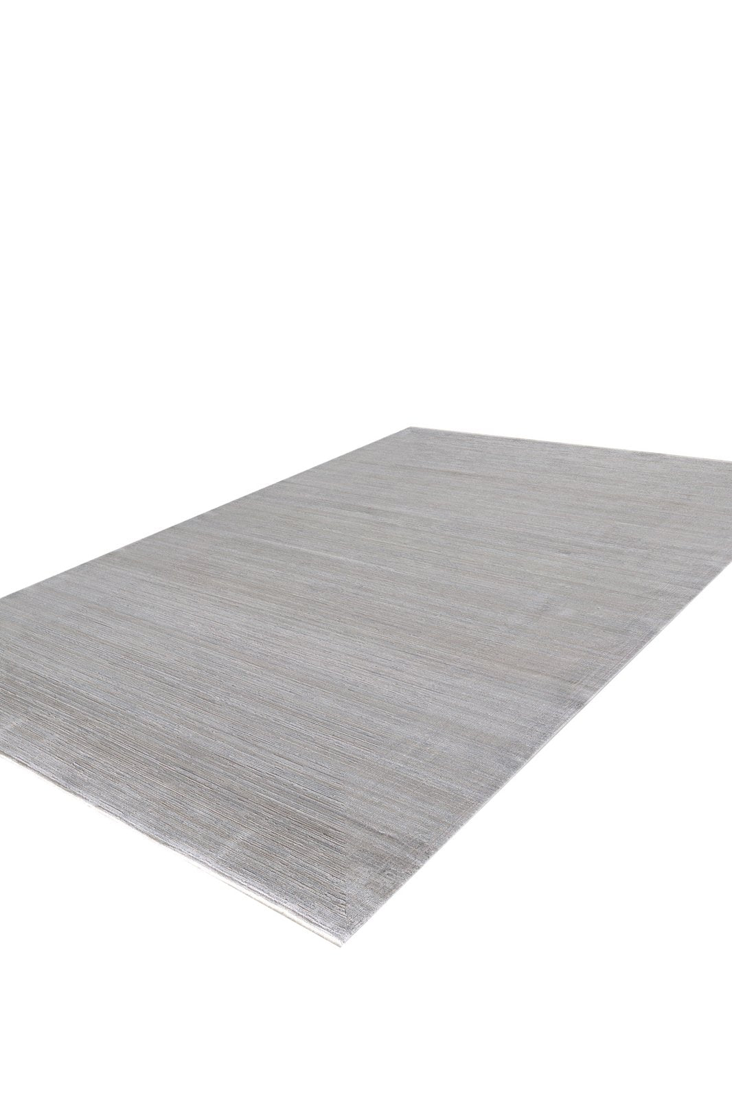 The Essential Weave Modern Grey Rug - EW2836 (Outlet) US is a rectangular, light gray minimalist rug with a subtle linear texture, shown against a white background.