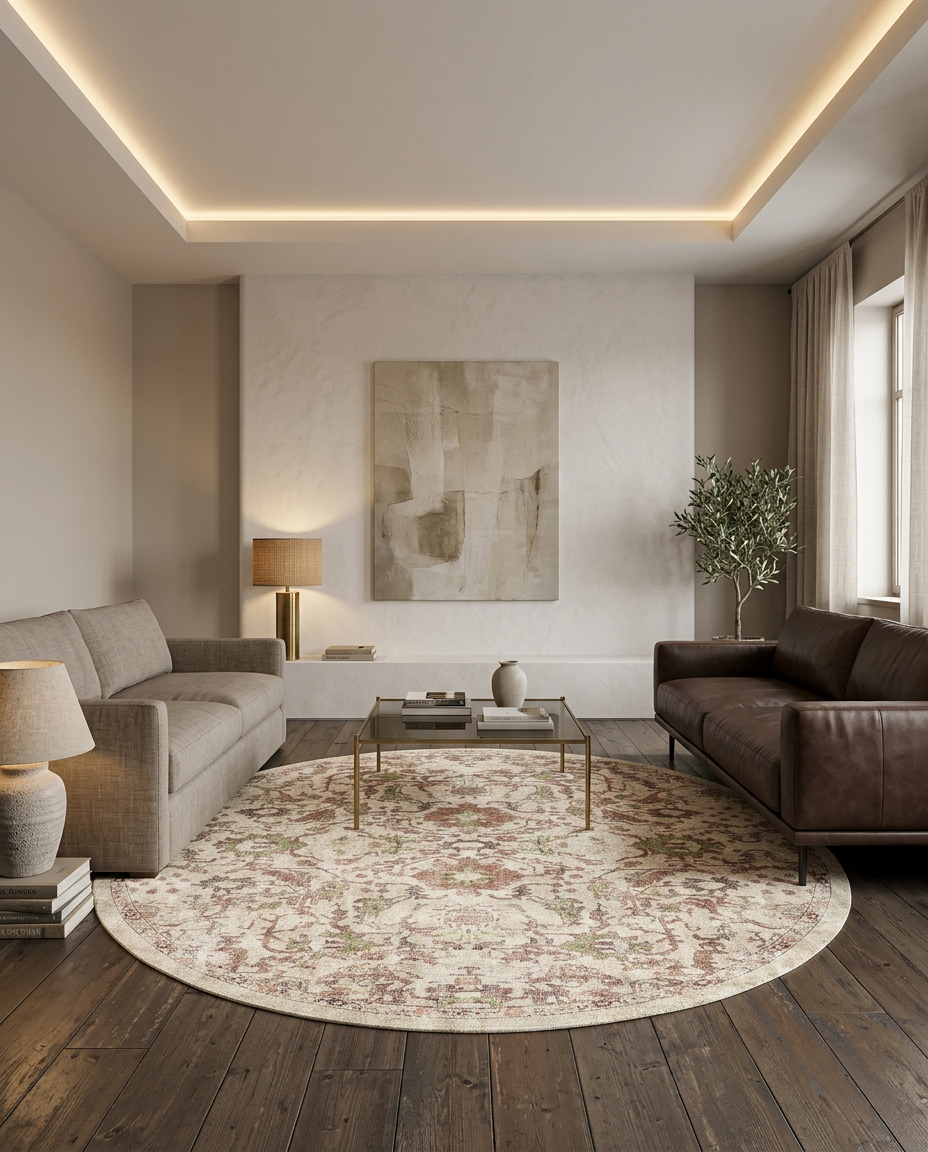 Sandstone Oushak - Washable Rug - JRN1128