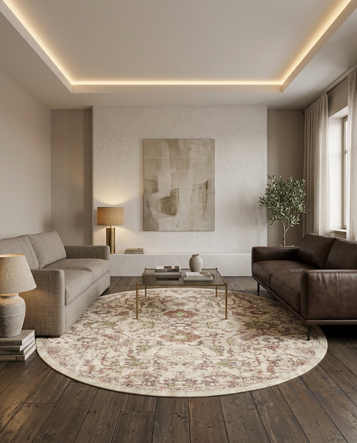 Load image 1 in gallery view. Sandstone Oushak - Washable Rug - JRN1128