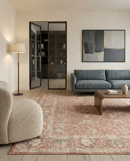 Load image 1 in gallery view. Sienna Vine - Washable Rug - JRN1140